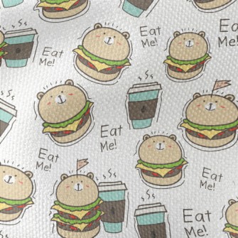 Bear Shaped Burger Waterproof Canvas