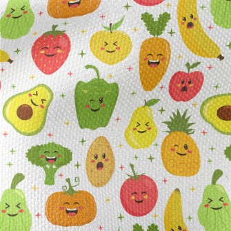 Happy Expression Vegetables Waterproof Canvas