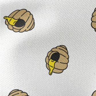 Cartoon Beehive Pattern Waterproof Canvas