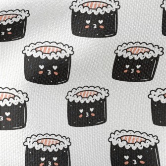 Cute Pouty Sushi Waterproof Canvas
