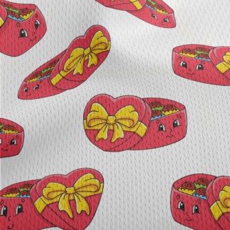 Valentine&#39;s Day Chocolate  Athletic Mesh Flat Back