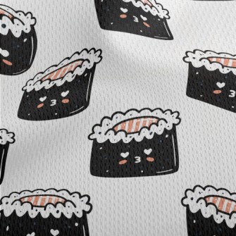 Cute Pouty Sushi Athletic Mesh Flat Back