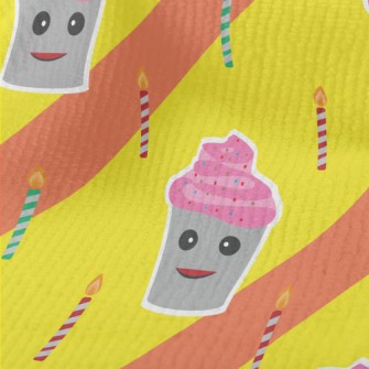 Cup Cake With Candles Terry