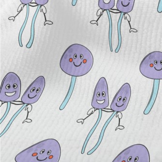 Funny Purple Mushroom Terry