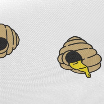 Cartoon Beehive Pattern Twill