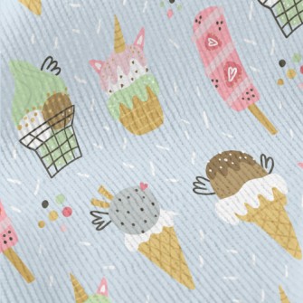 Cartoon Ice Cream Standard Corduroy