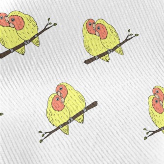 Hand Drawn Loving Birds Standard Corduroy