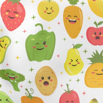 Happy Expression Vegetables Stretch Ponte