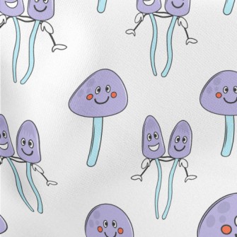 Funny Purple Mushroom Stretch Ponte