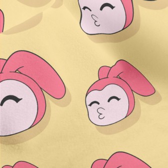 Pouting Bunny Girl Micro Fleece