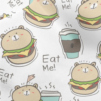 Bear Shaped Burger Micro Fleece
