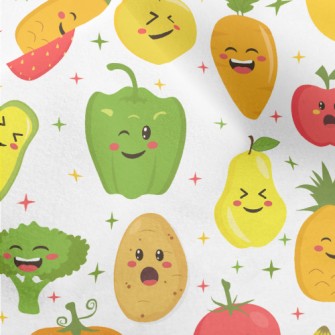 Happy Expression Vegetables Micro Fleece