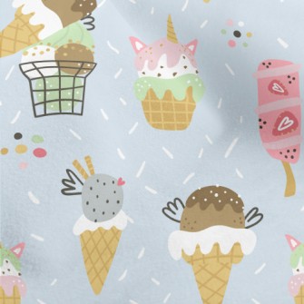 Cartoon Ice Cream Micro Fleece