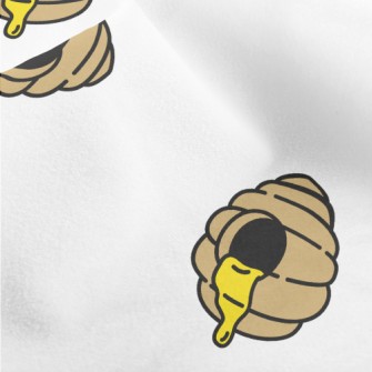 Cartoon Beehive Pattern Micro Fleece