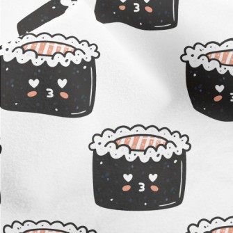 Cute Pouty Sushi Micro Fleece