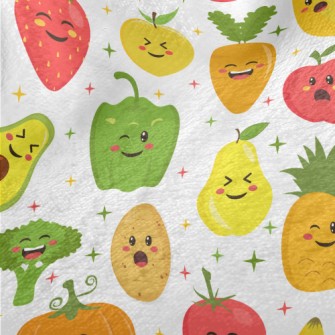 Happy Expression Vegetables Minky