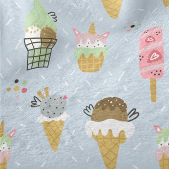 Cartoon Ice Cream Minky