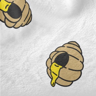 Cartoon Beehive Pattern Minky