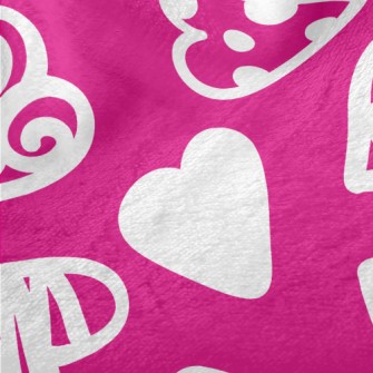 Graffiti Pattern Love Heart Minky