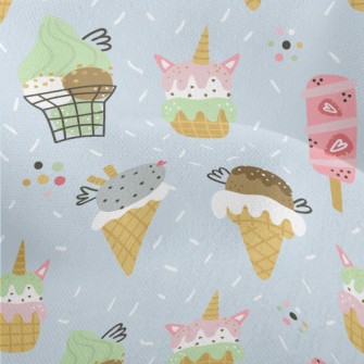 Cartoon Ice Cream Lightweight Performance Linen