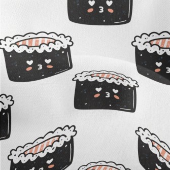 Cute Pouty Sushi Lightweight Performance Linen