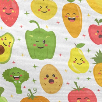 Happy Expression Vegetables Pongee