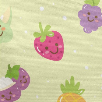Smiley Fruit Doodle Pongee