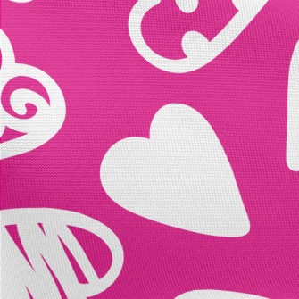 Graffiti Pattern Love Heart Pongee