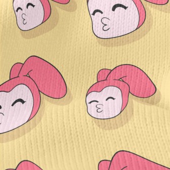 Pouting Bunny Girl Stretch Jersey