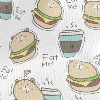 Bear Shaped Burger Stretch Jersey