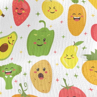 Happy Expression Vegetables Stretch Jersey