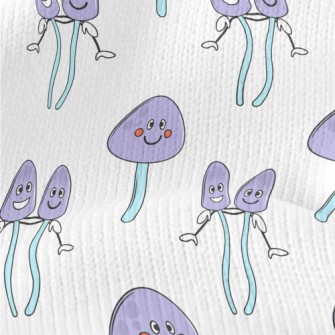 Funny Purple Mushroom Stretch Jersey