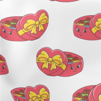 Valentine&#39;s Day Chocolate  Lightweight Cotton Poplin