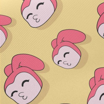 Pouting Bunny Girl Midweight Cotton Poplin