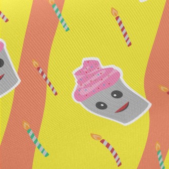 Cup Cake With Candles Midweight Cotton Poplin