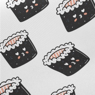 Cute Pouty Sushi Midweight Cotton Poplin