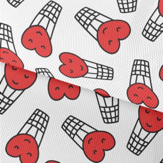 Hand Drawn Love Hot Air Balloo Waterproof Oxford