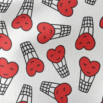 Hand Drawn Love Hot Air Balloo Waterproof Canvas