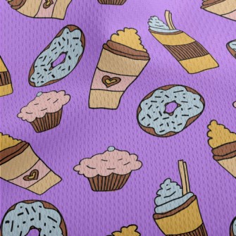 Milkshakes And Baked Desserts Athletic Mesh Flat Back