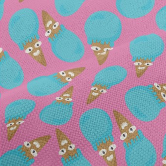 Funny Blue Ice Cream Performance Linen