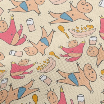 Doodle Baby With Food Performance Linen