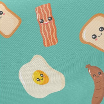 Cartoon American Breakfast Twill