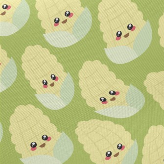 Cute Smiling Corn Twill