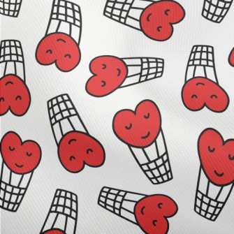 Hand Drawn Love Hot Air Balloo Dobby