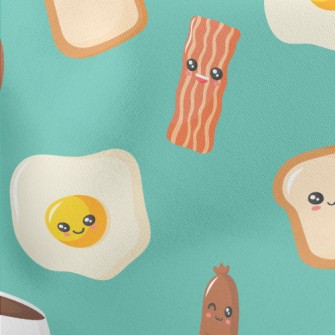 Cartoon American Breakfast Stretch Ponte