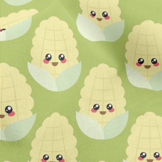 Cute Smiling Corn Micro Fleece