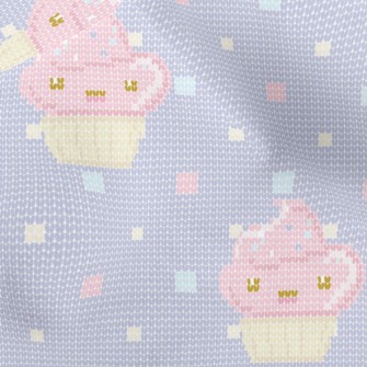 Knitted Cup Cake Micro Fleece