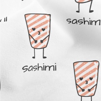 Cute Pouty Sashimi Micro Fleece