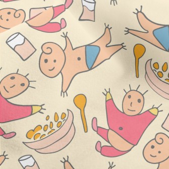 Doodle Baby With Food Micro Fleece