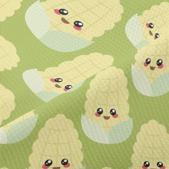 Cute Smiling Corn Piqué